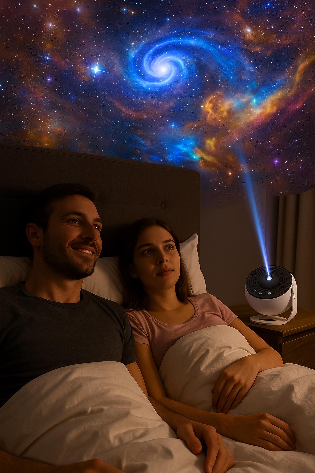 12-in-1 Galaxy Projector with Starry Sky Discs – Rotating Planetarium Night Light