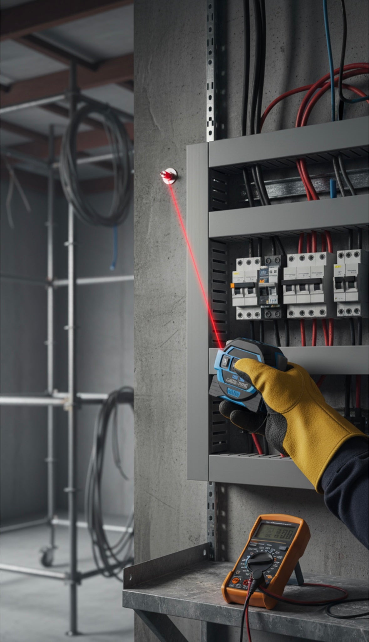 Mètre Laser Professionnel 60M + Ruban 5M - Précision ±2mm - IP54 