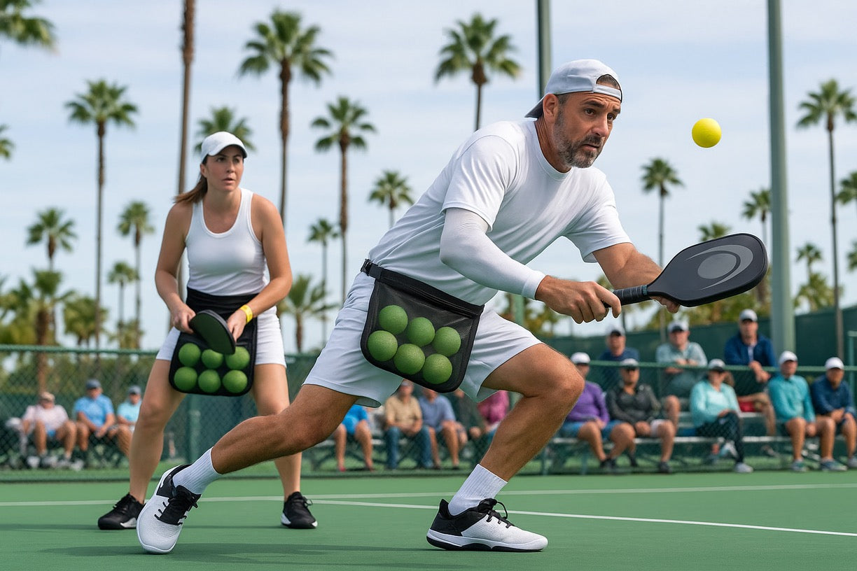 Professional Pickleball Ball Holder Waist Bag - Sports Storage Belt | Pickle Bow Pro - Papicha H