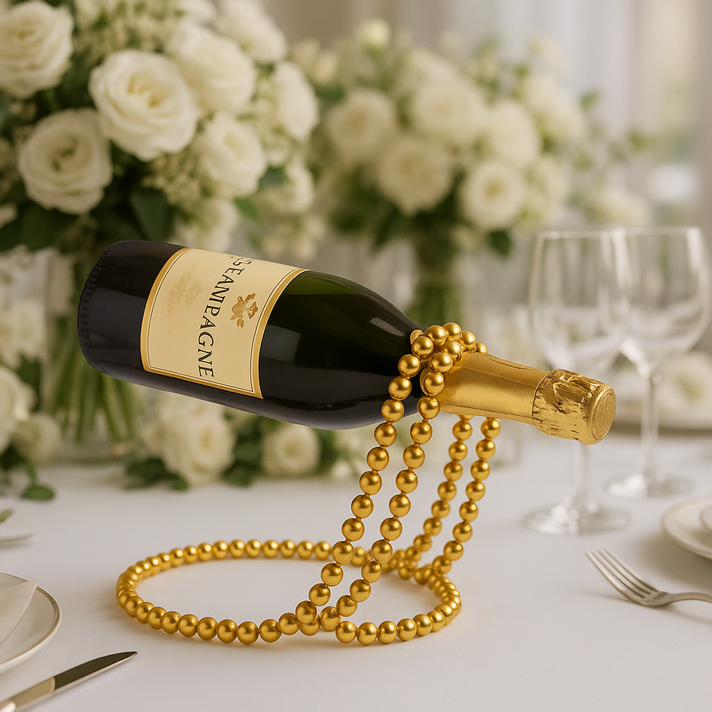 Wine Bottle Necklace Holder - Hands-Free Chic Accessory | Party Wine Carrier - Papicha H