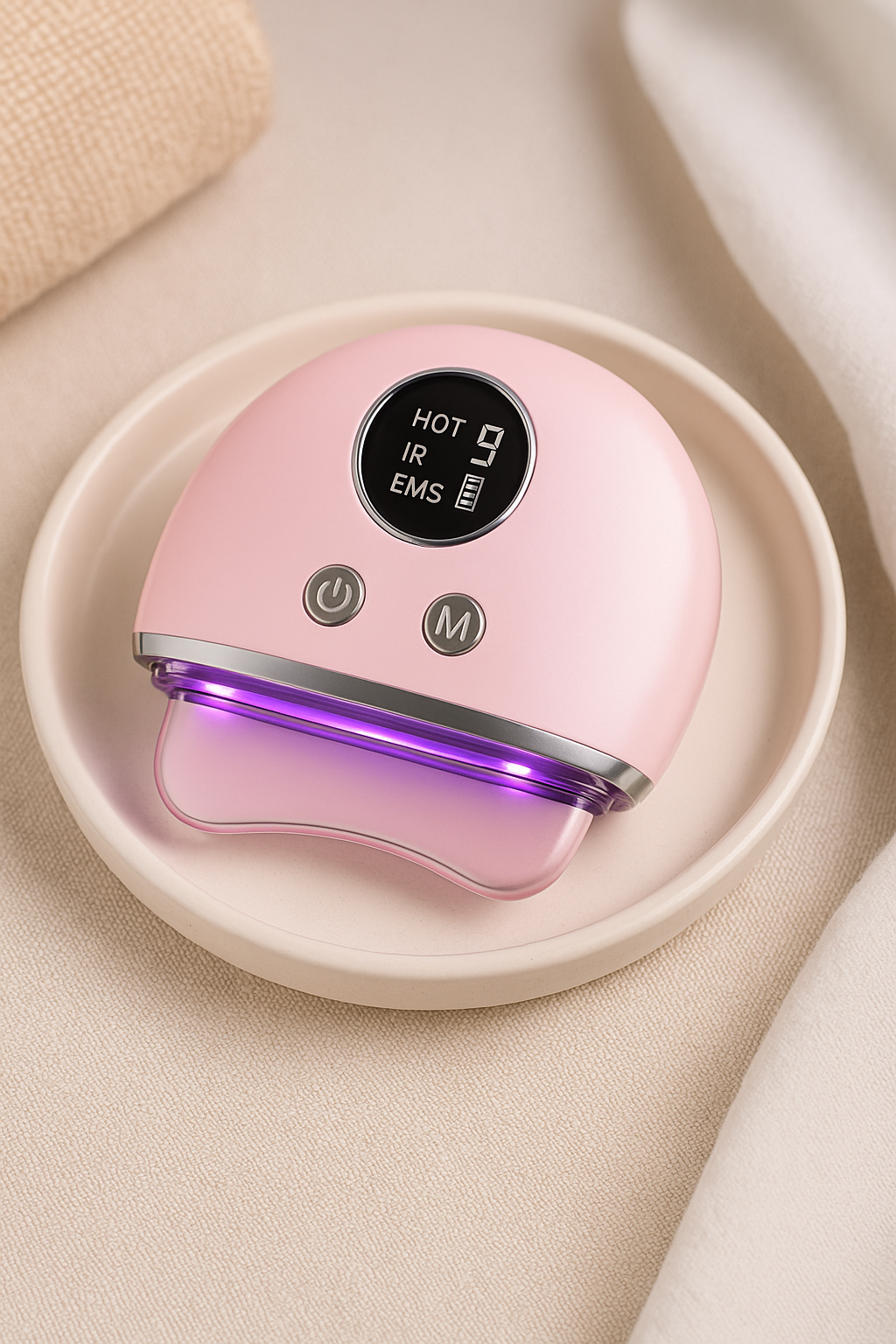 Electric Heated Gua Sha Pro - Facial Lifting Massage Tool | Professional Beauty Device - Papicha H