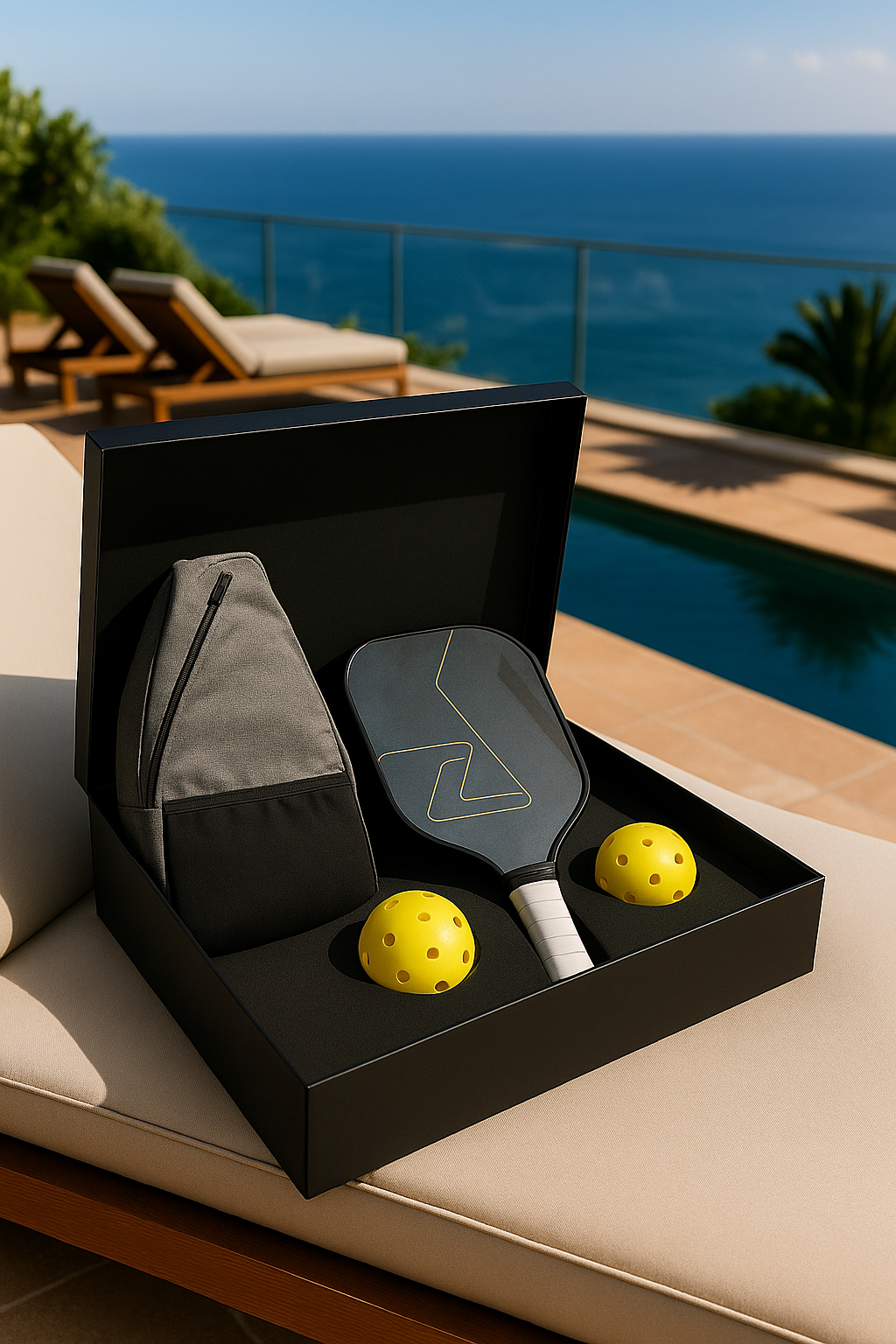 Premium Pickleball Set Pro - 2 Paddles 2 Balls & Carry Bag | Professional Tournament Equipment - Papicha H