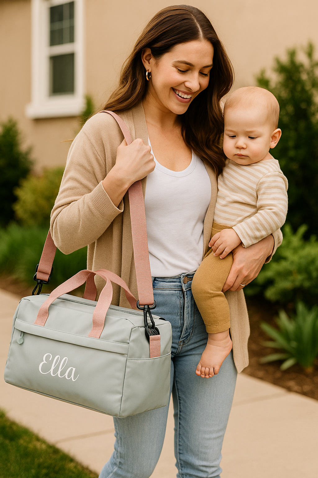 SAC À LANGER PERSONNALISABLE Design Élégant | PAPICHA H Diaper Bag