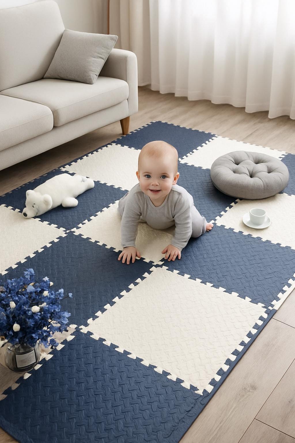 Baby Foam Play Mat – Colorful Interlocking Tiles Non-Slip