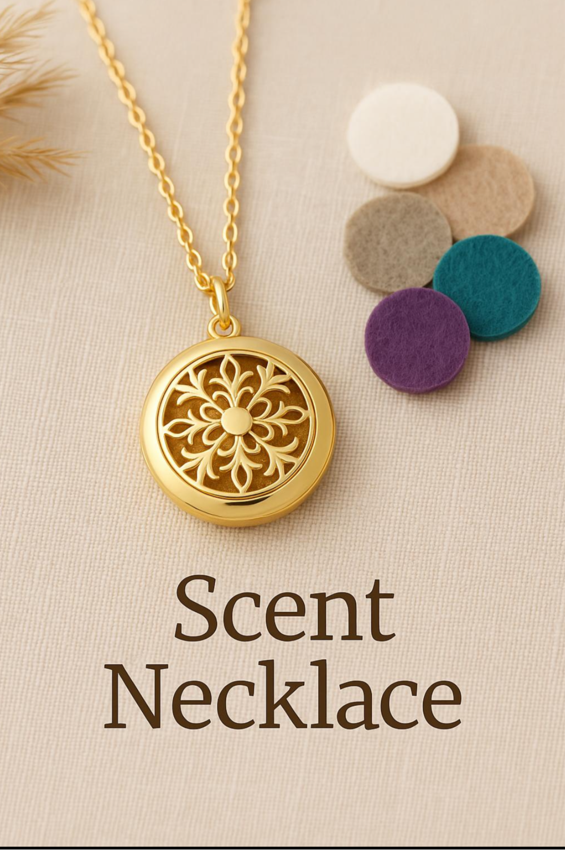 Essential Oil Diffuser Necklace - Tree of Life Aromatherapy Locket | Stainless Steel Scent Jewelry - Papicha H