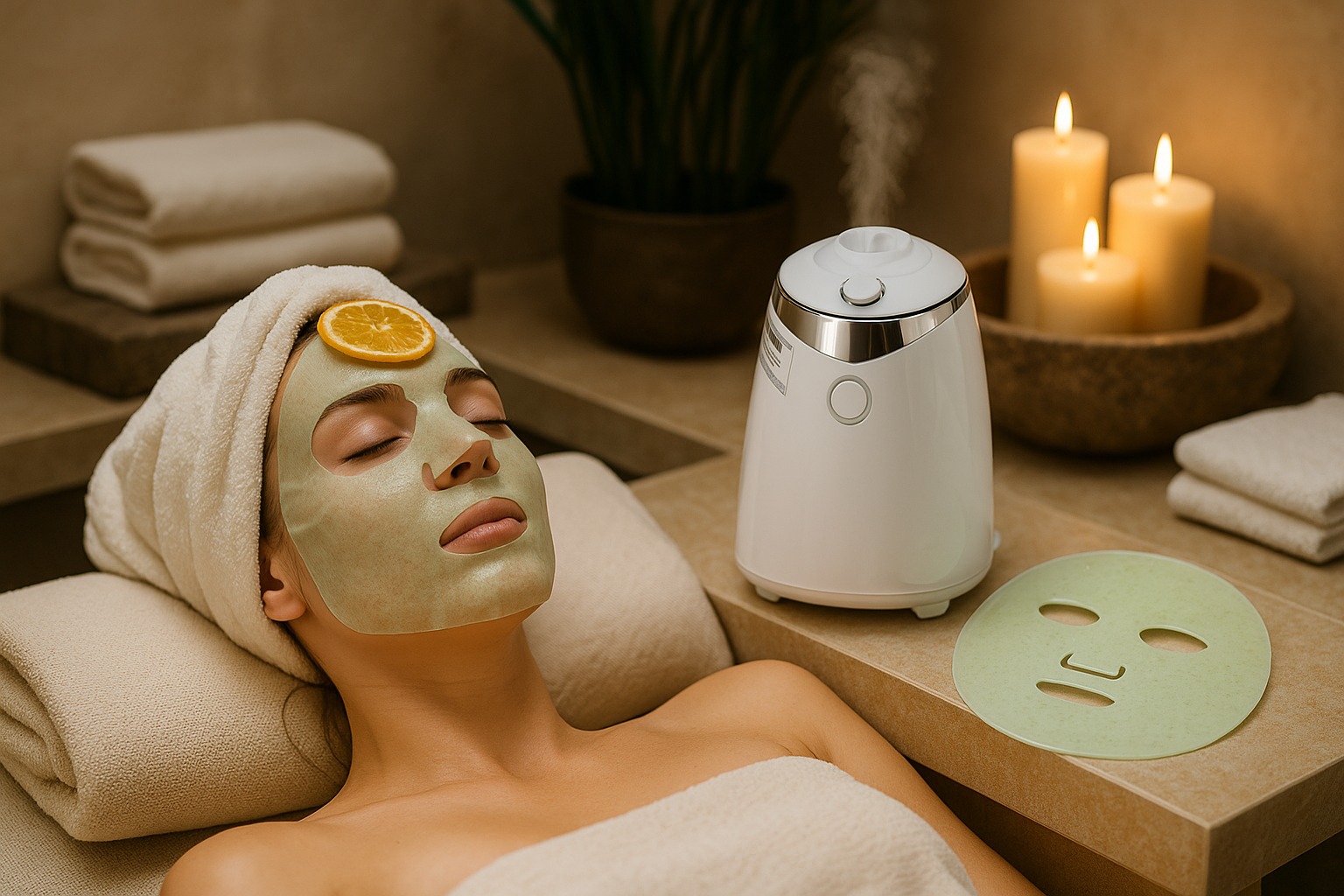 Machine Masque Visage DIY Fruits - Préparation Masques Naturels 