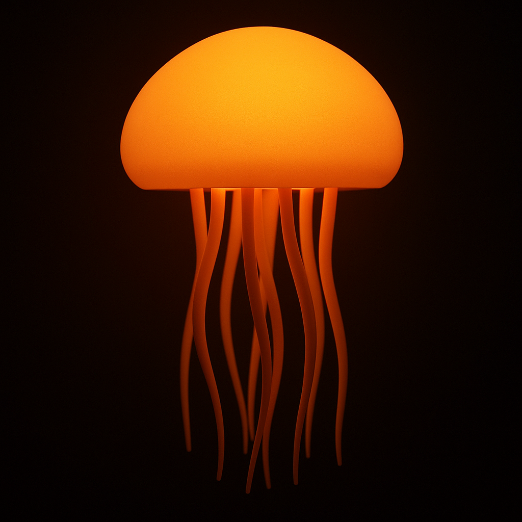Floating Jellyfish LED Lamp - 5 Color Mood Light | Hypnotic Aquarium Decor - Papicha H