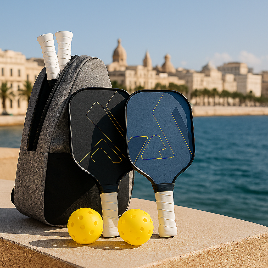 Premium Pickleball Set Pro - 2 Paddles 2 Balls & Carry Bag | Professional Tournament Equipment - Papicha H