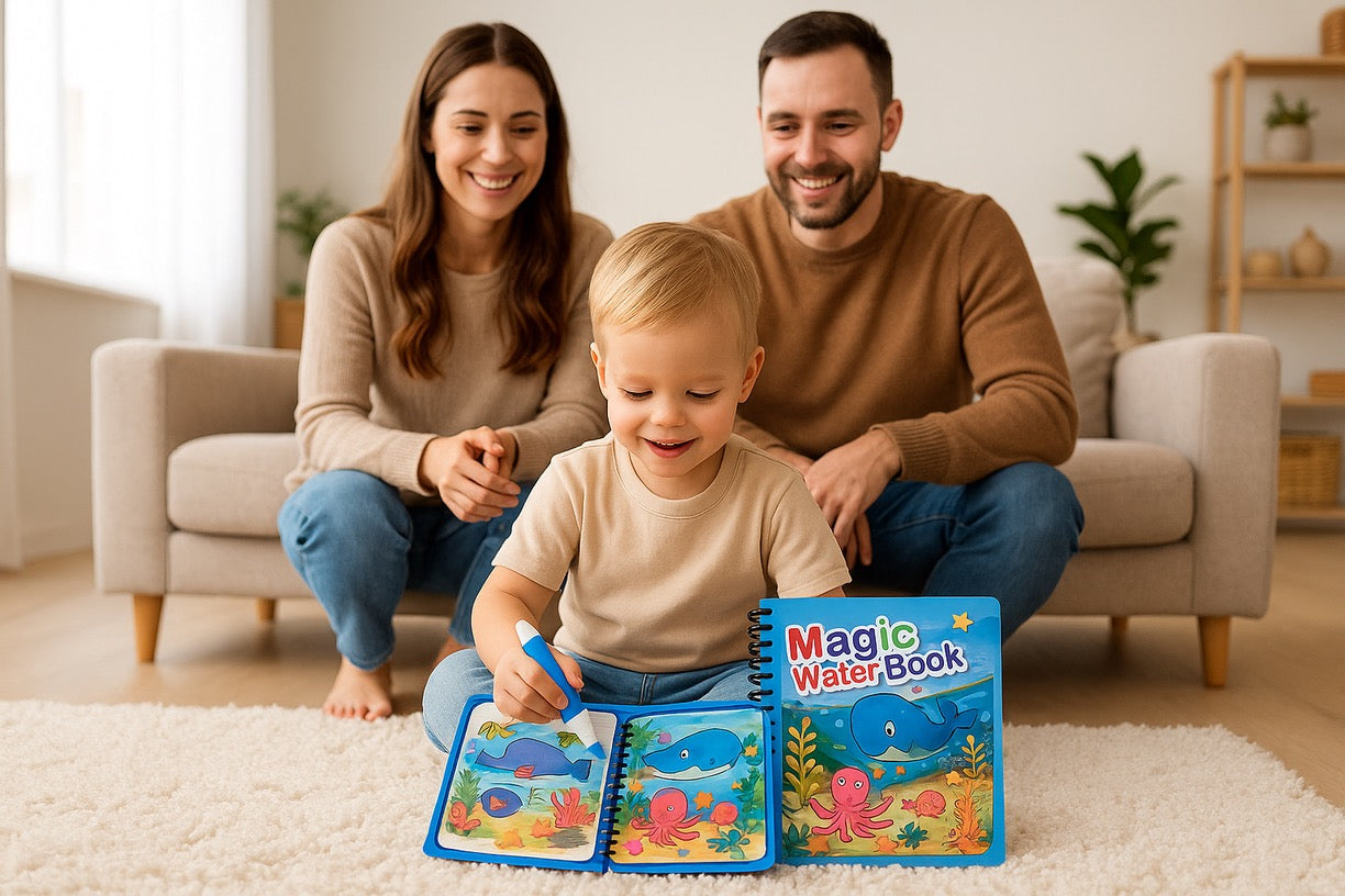 Magic Water Drawing Book | Livre Coloriage Magique à l'Eau - Jeu Éducatif Enfants 3-8 ans | Educational Kids Toy 3-8 years