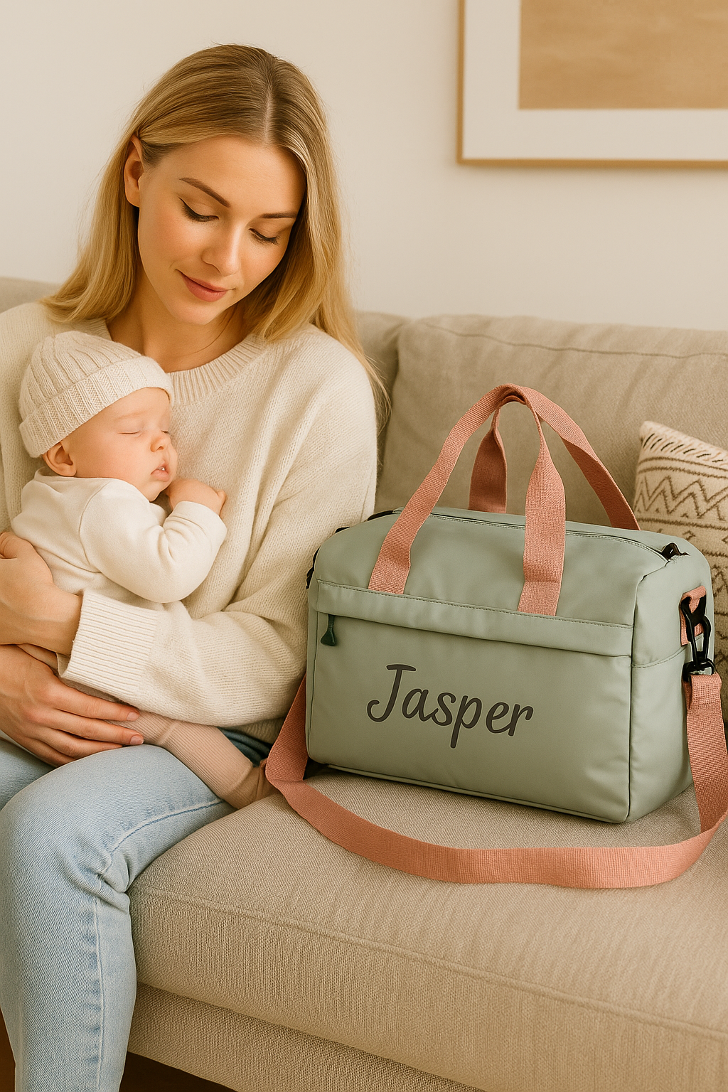 SAC À LANGER PERSONNALISABLE Design Élégant | PAPICHA H Diaper Bag