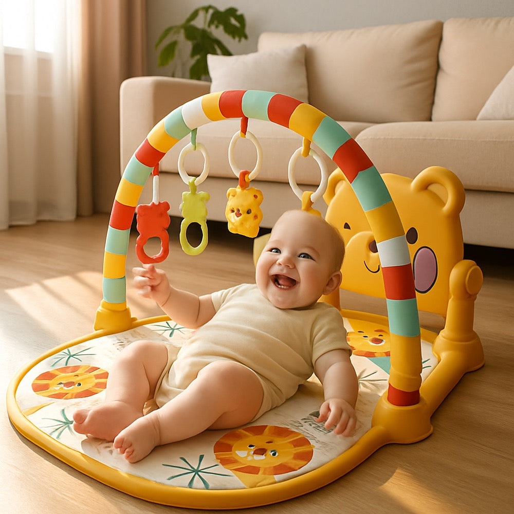 TAPIS ÉVEIL MUSICAL 3-EN-1  Développement Bébé | Interactive Baby Play Mat