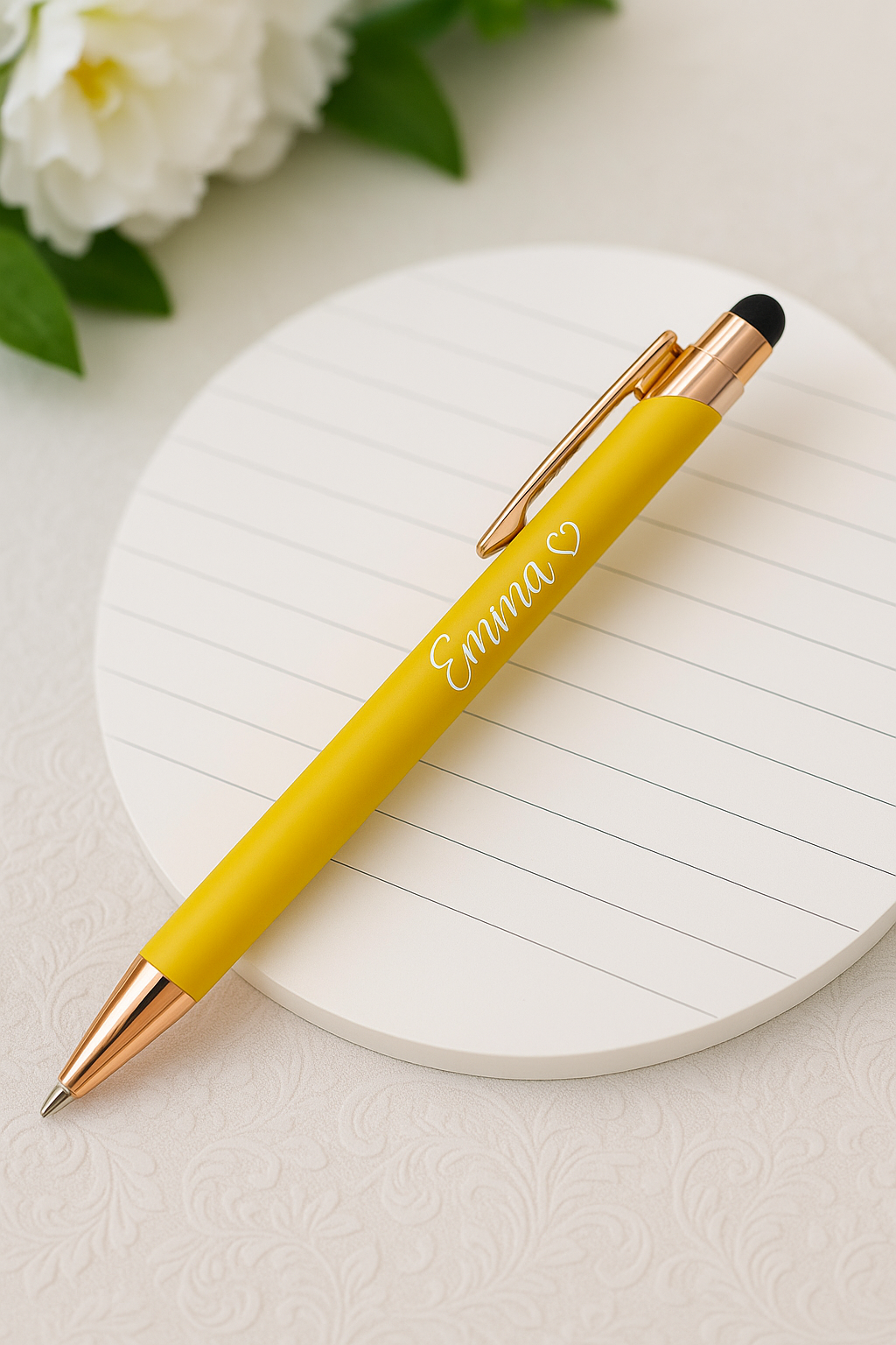STYLO TACTILE GRAVÉ  | Set Multicolore Personnalisé | Touch Pen PAPICHA H