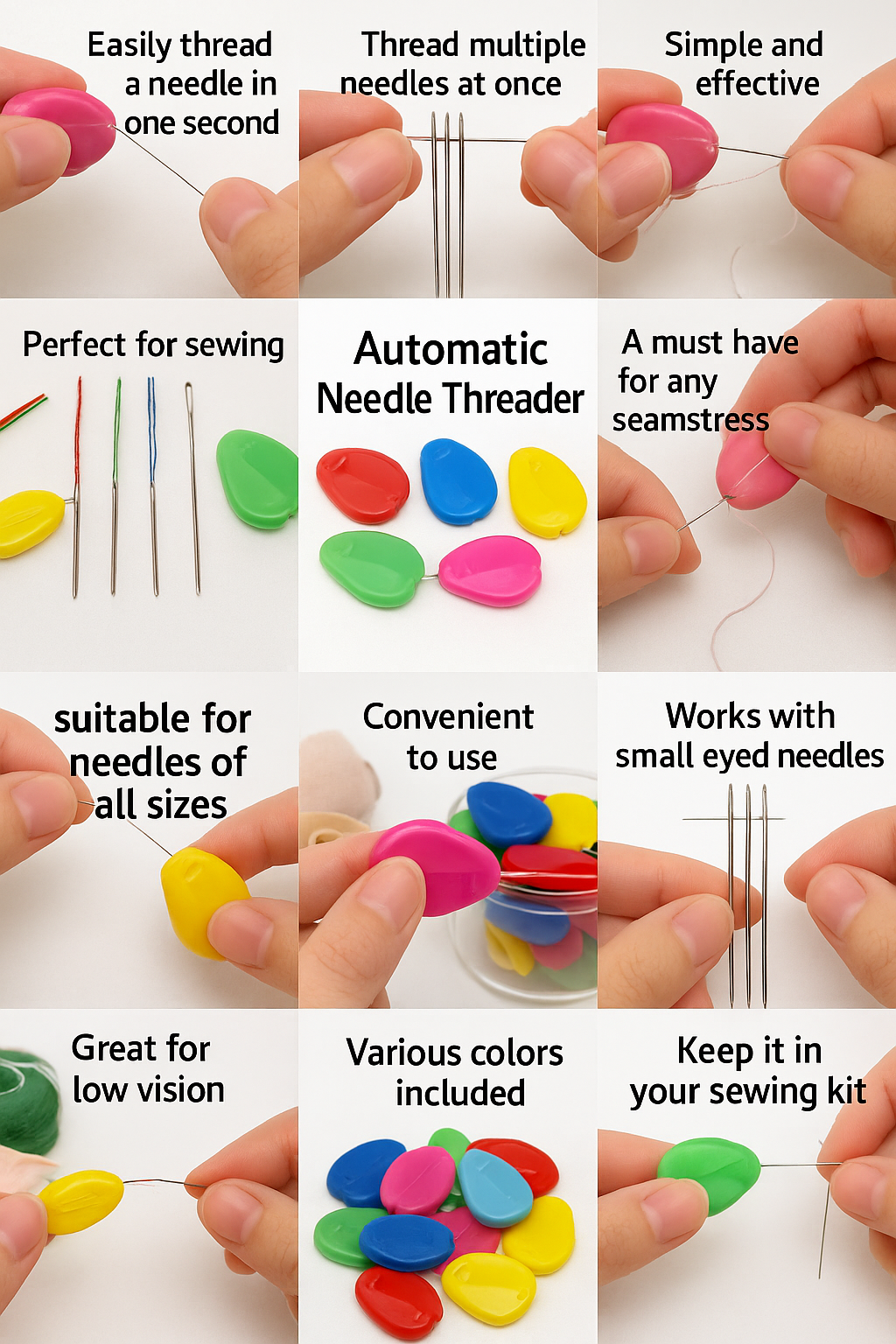 Magic Automatic Needle Threader - Professional Sewing Tool | Easy Threading Device - Papicha H