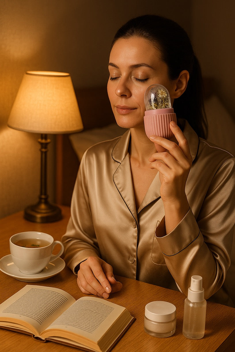 Glaçons pour le visage : outil de beauté réutilisable pour thérapie par le froid 
