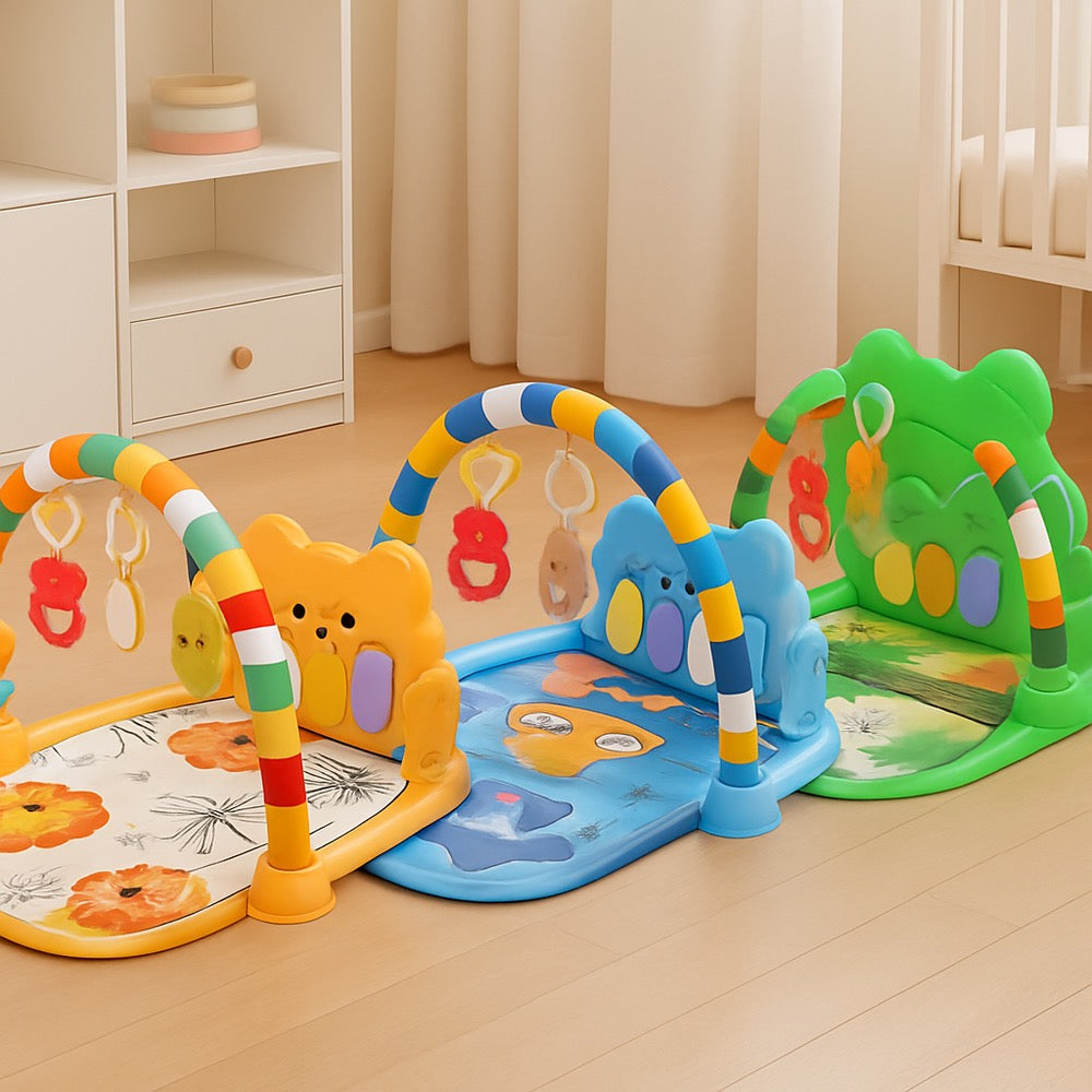 TAPIS ÉVEIL MUSICAL 3-EN-1  Développement Bébé | Interactive Baby Play Mat