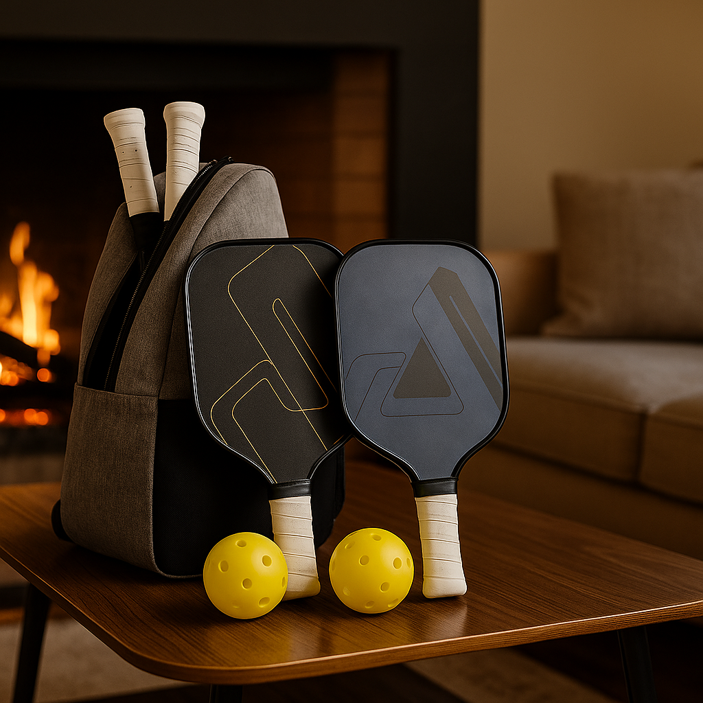 Premium Pickleball Set Pro - 2 Paddles 2 Balls & Carry Bag | Professional Tournament Equipment - Papicha H
