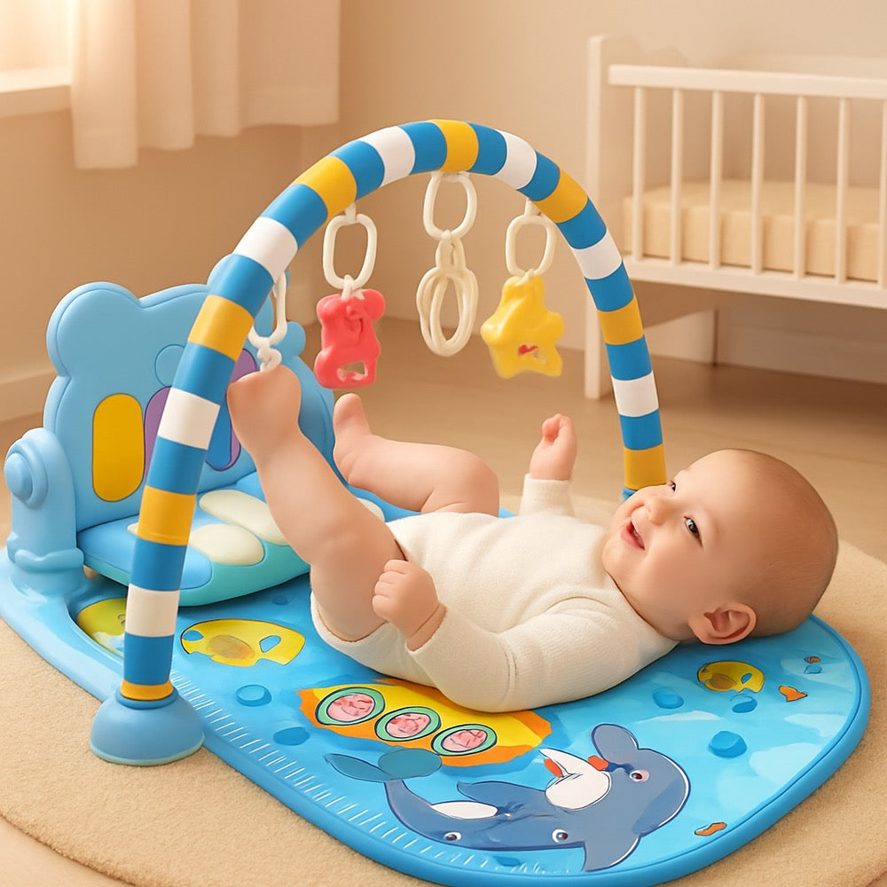TAPIS ÉVEIL MUSICAL 3-EN-1  Développement Bébé | Interactive Baby Play Mat