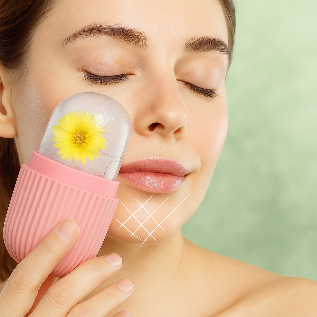 Reusable Ice Cube Facial - Cold Therapy Beauty Tool | Ice Face Therapy Cube - Papicha H