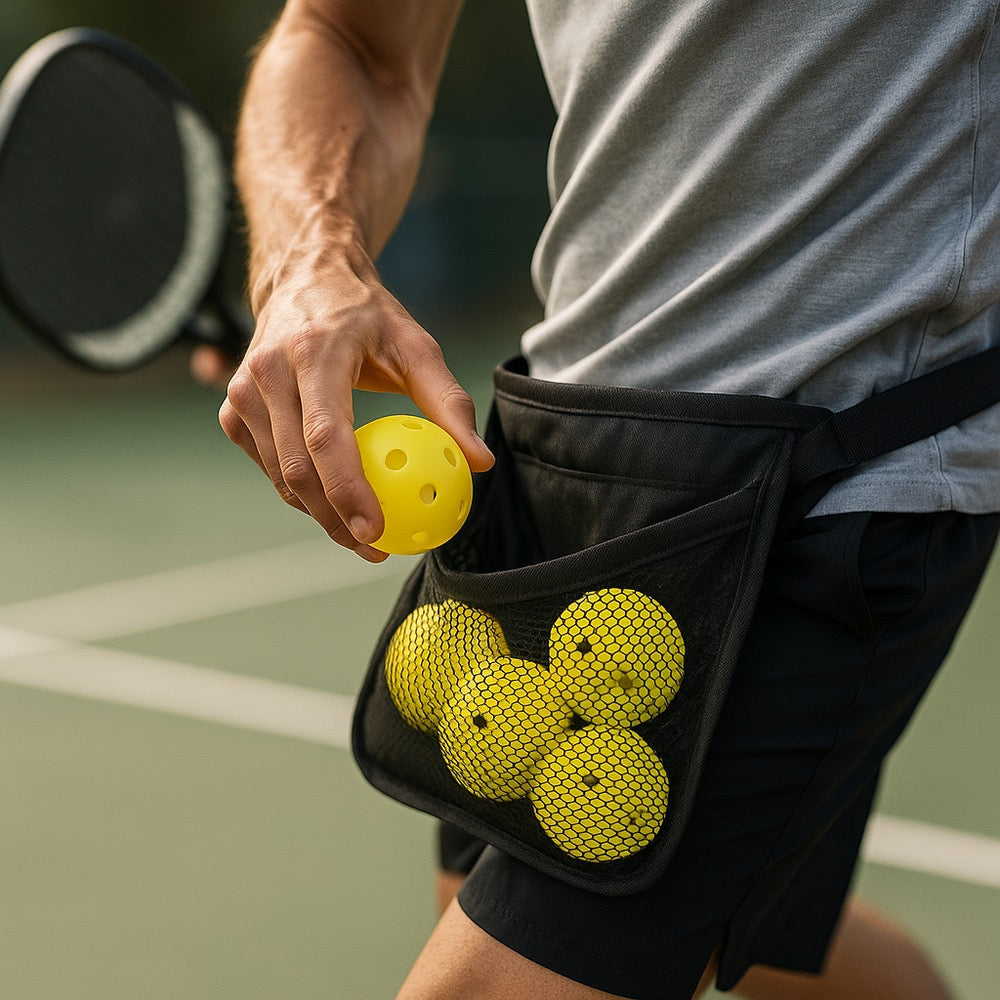 Professional Pickleball Ball Holder Waist Bag - Sports Storage Belt | Pickle Bow Pro - Papicha H