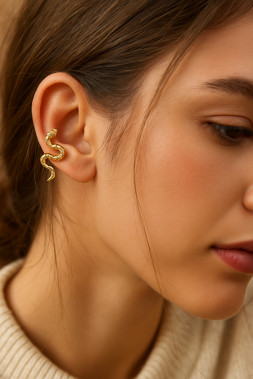 Gold Minimalist Earrings Set - 18K Gold Plated Hypoallergenic | Chic Stud Earrings Collection - Papicha H