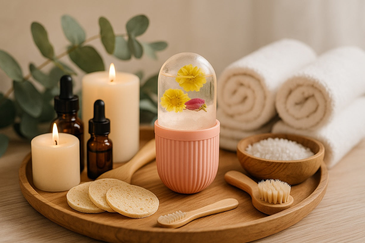 Reusable Ice Cube Facial - Cold Therapy Beauty Tool | Ice Face Therapy Cube - Papicha H