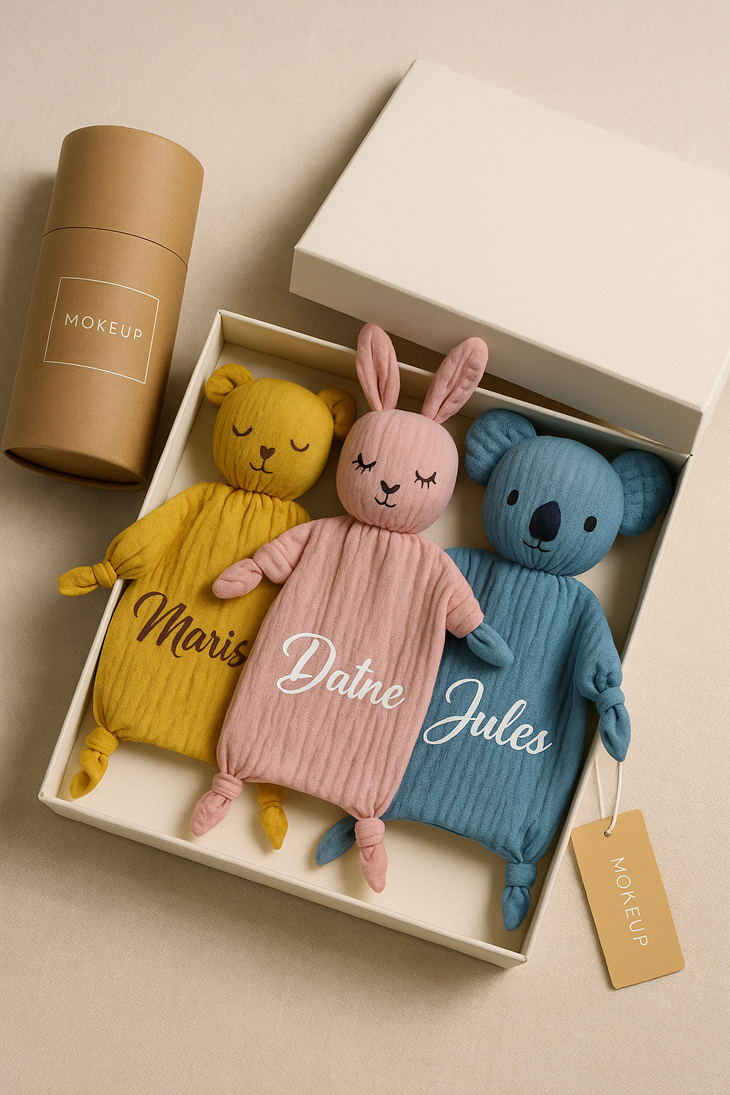 COUVERTURE BÉBÉ PERSONNALISÉE | Mousseline Animal | PAPICHA H Custom Baby