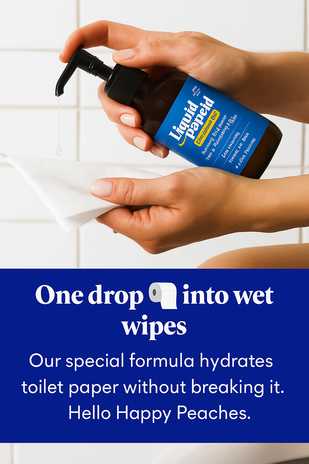 Revolutionary Liquid Toilet Paper Gel - Instant Biodegradable Wipes Transformer | Papicha H