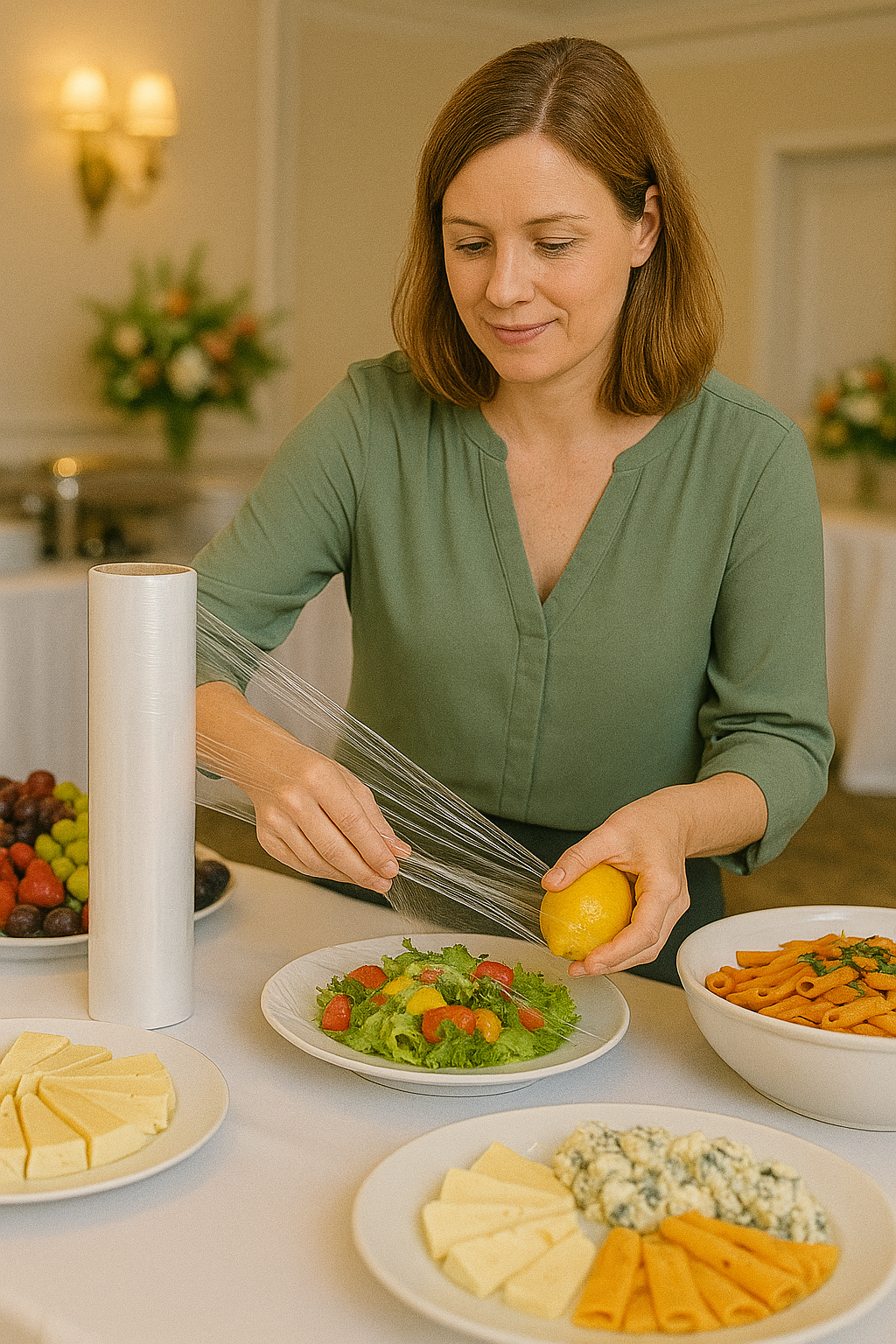 Professional Cling Film 300m - Ultra Fresh Food Preservation Wrap | Commercial Kitchen Plastic Film - Papicha H