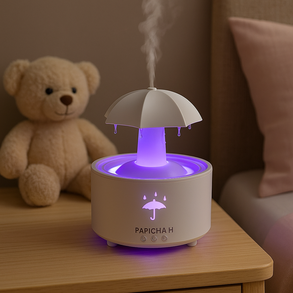 Diffuseur Nuage de Pluie LED – Humidificateur; Aromathérapie Relaxante | Diffuseur Rain Cloud LED – Humidificateur ; Aromathérapie 