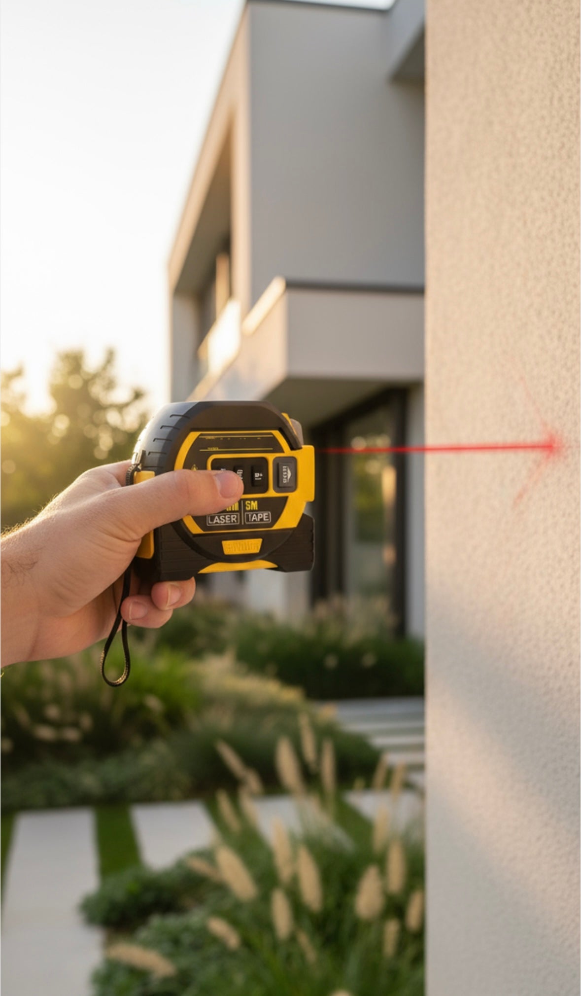 Mètre Laser Professionnel 60M + Ruban 5M - Précision ±2mm - IP54 