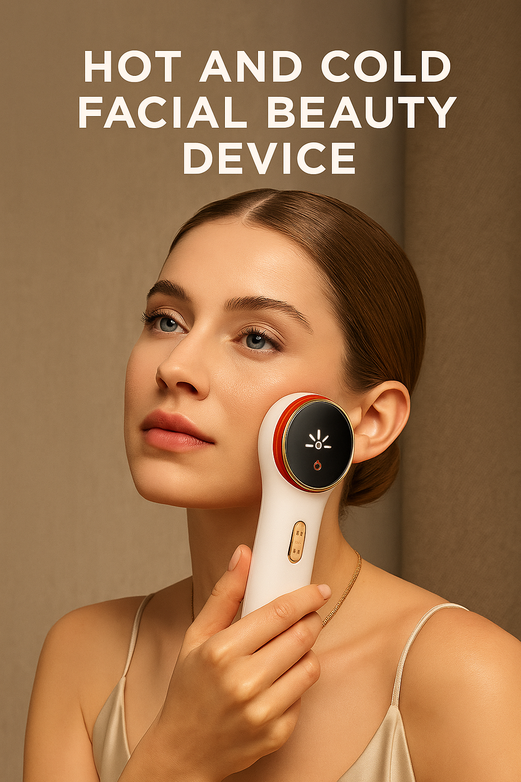 Hot & Cold Face Beauty Device - 2 LED Modes Lifting & Depuffing | Professional Facial Tool - Papicha H