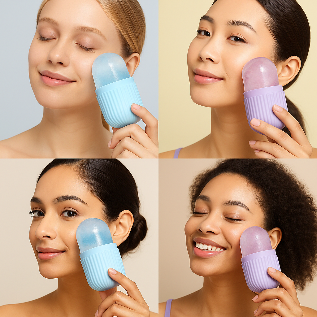 Reusable Ice Cube Facial - Cold Therapy Beauty Tool | Ice Face Therapy Cube - Papicha H