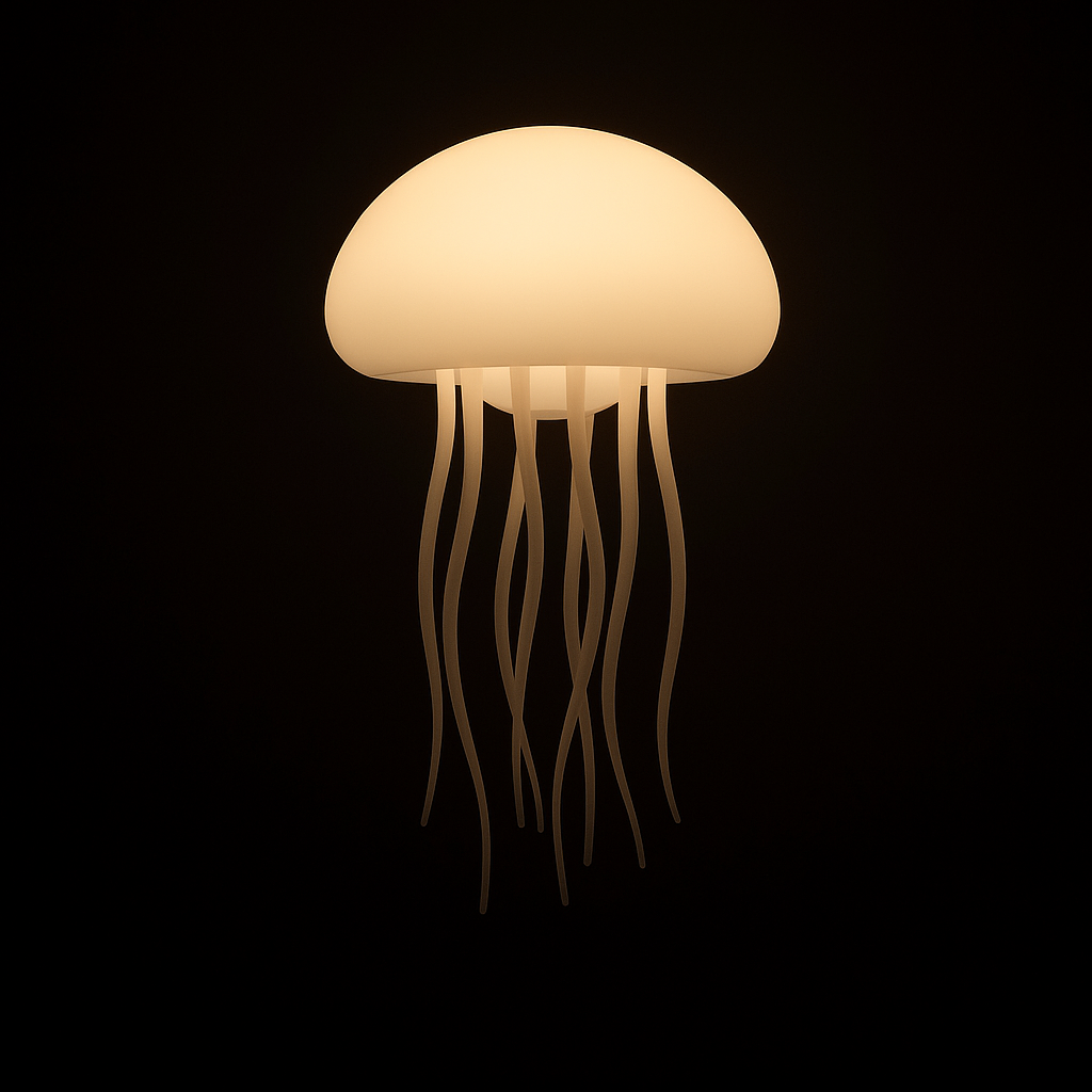 Floating Jellyfish LED Lamp - 5 Color Mood Light | Hypnotic Aquarium Decor - Papicha H