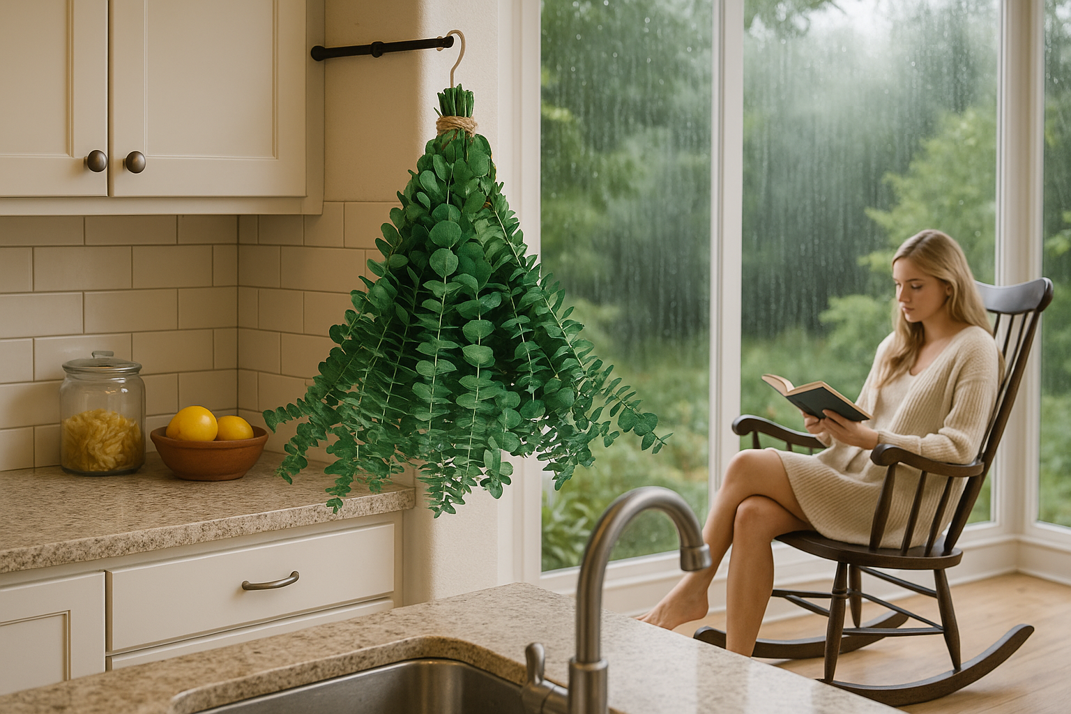 Bouquet d’Eucalyptus Naturel à Suspendre – Rituel Spa, Déco Fraîcheur & Bien-Être Maison Spa Ritual Papicha H