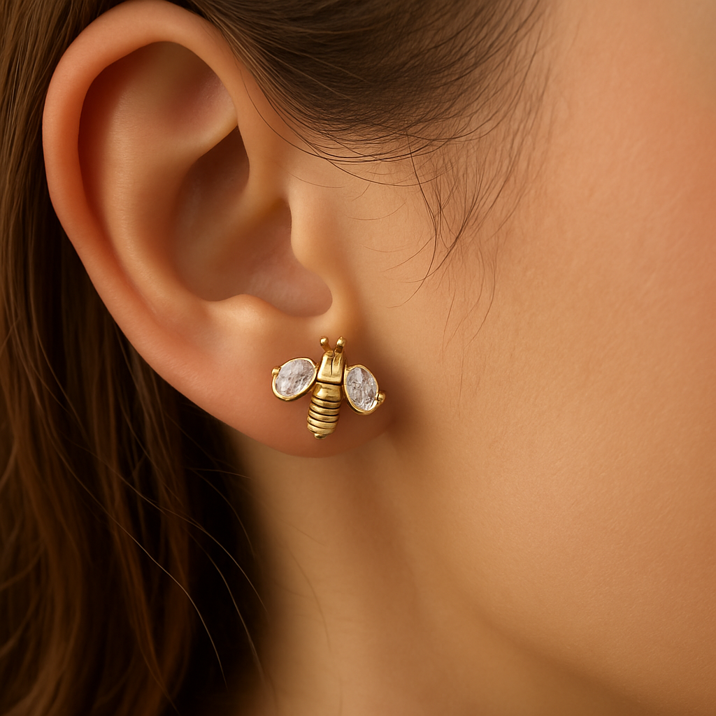 Gold Minimalist Earrings Set - 18K Gold Plated Hypoallergenic | Chic Stud Earrings Collection - Papicha H