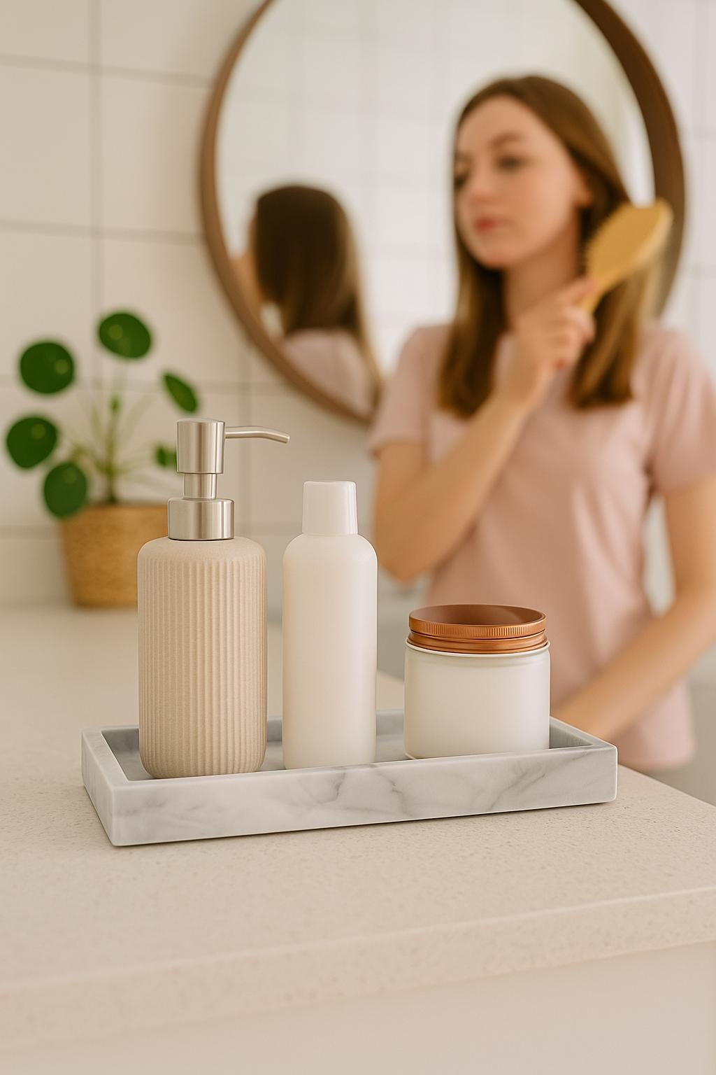 Bamboo Storage BinsSet | Eco-Friendly Oral Care | Zero Waste Bathroom Essential
