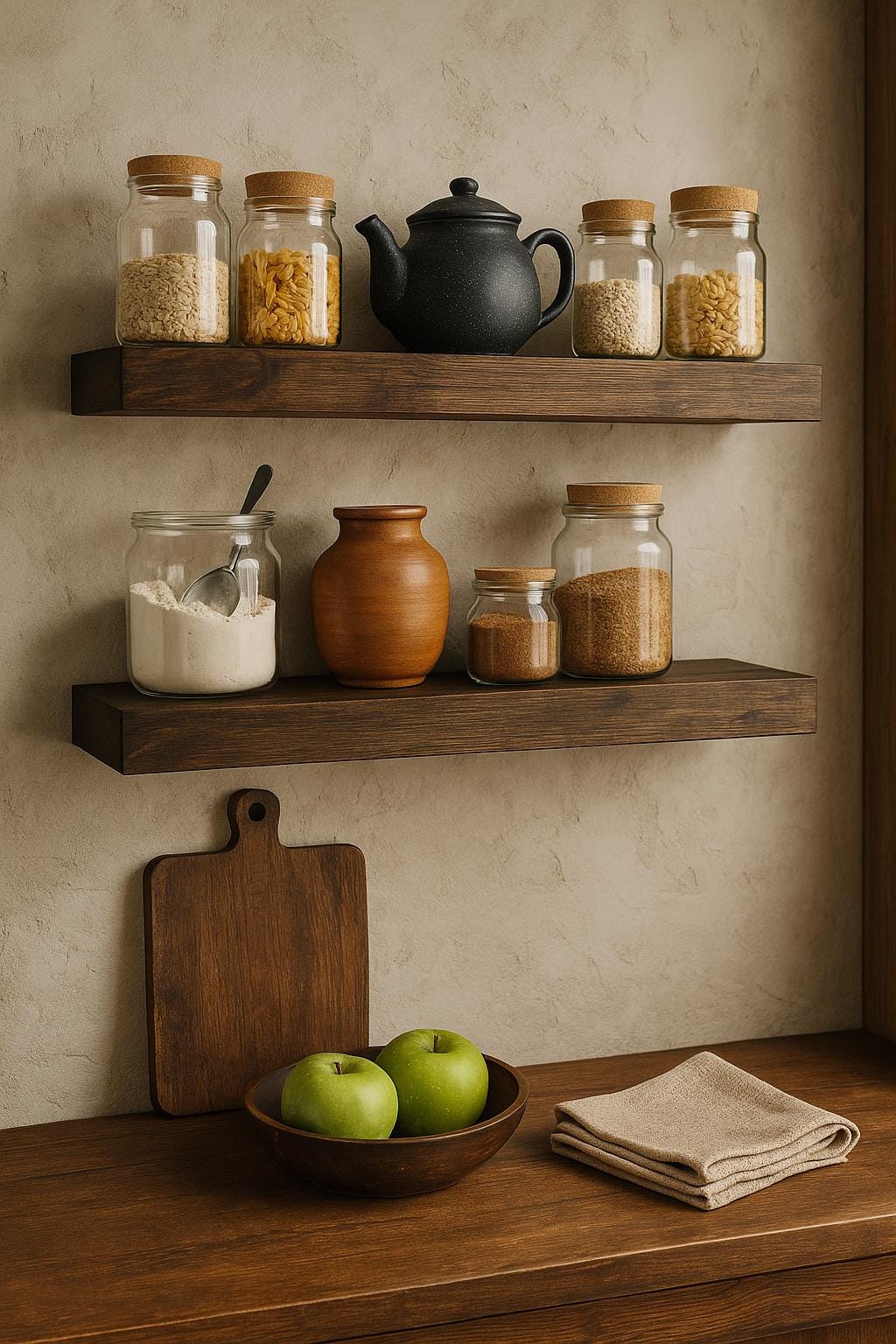 ÉTAGÈRE FLOTTANTE BOIS| Support Invisible Rustique | Floating Shelf PAPICHA H