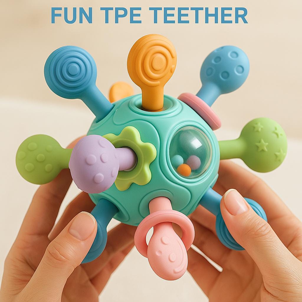 Unique Baby Shower Gift – Sensory Teether Ball