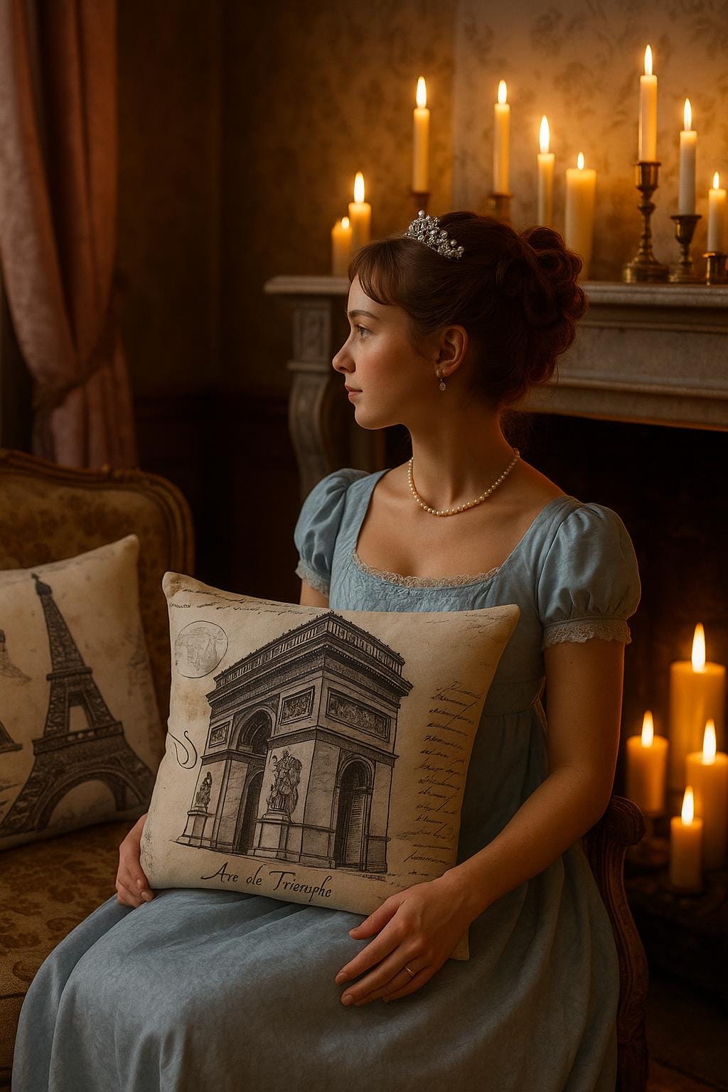 HOUSSE COUSSIN BRIDGERTON Paris Papillon 45x45cm | PAPICHA H French Chic