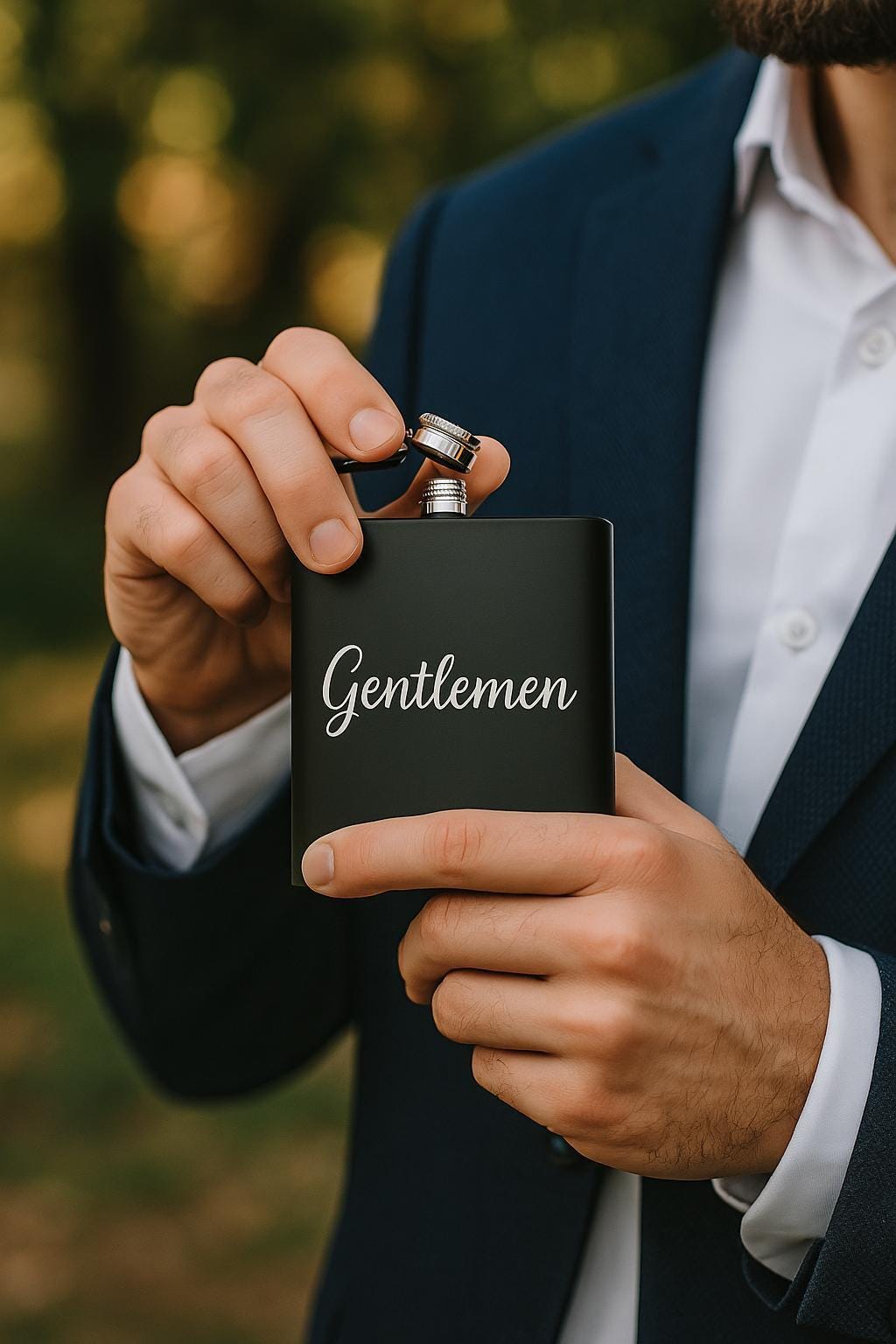 FLASQUE PERSONNALISÉE  | Gravure Acier Inox | PAPICHA H Hip Flask