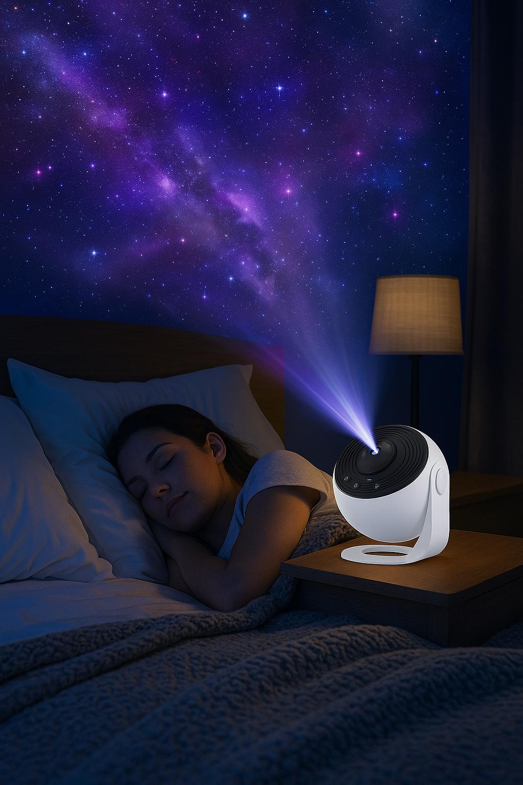 12-in-1 Galaxy Projector with Starry Sky Discs – Rotating Planetarium Night Light