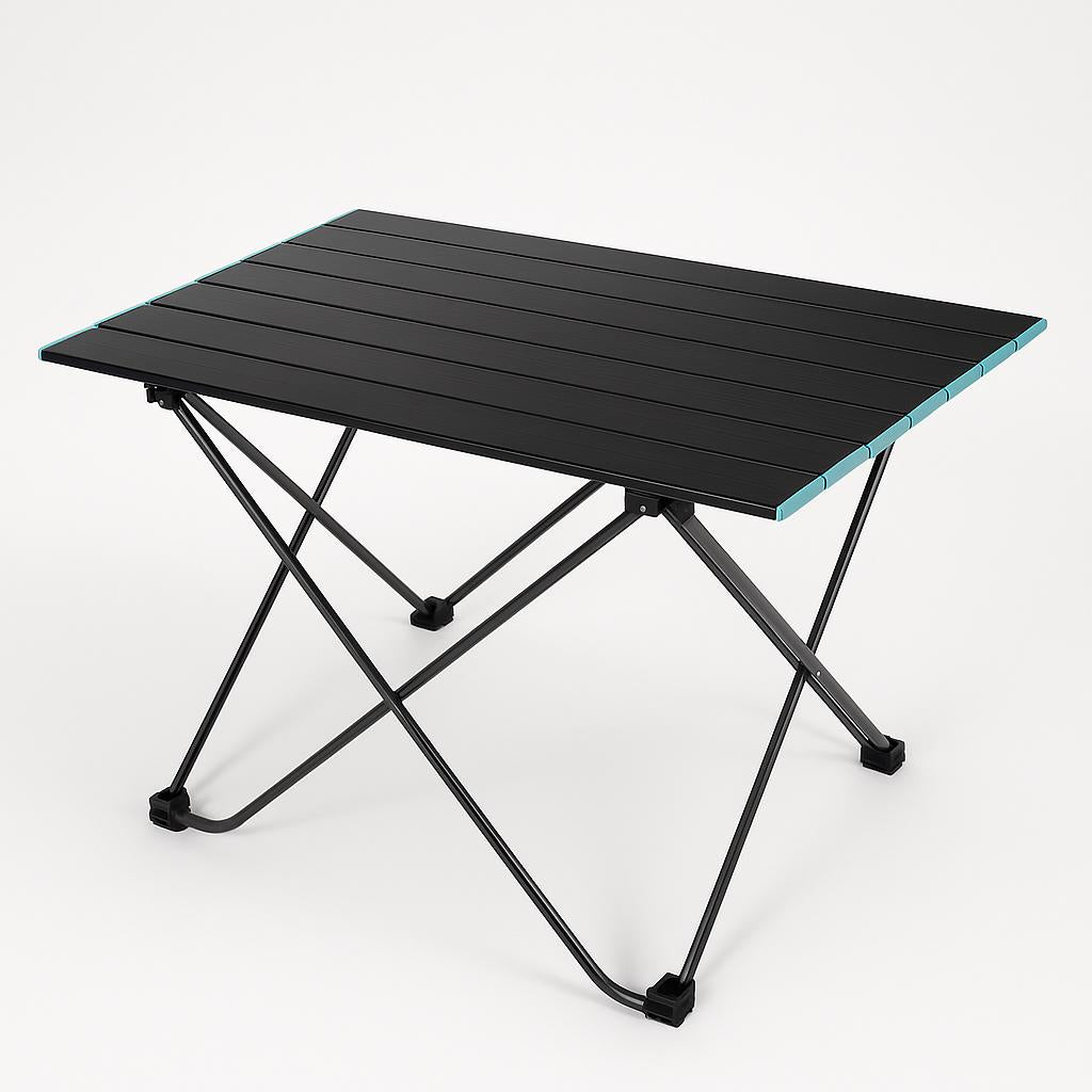 Camping essentials lightweight folding outdoor picnic table, portable BBQ table, aluminum alloy, compact travel gear, beach, hiking, garden
