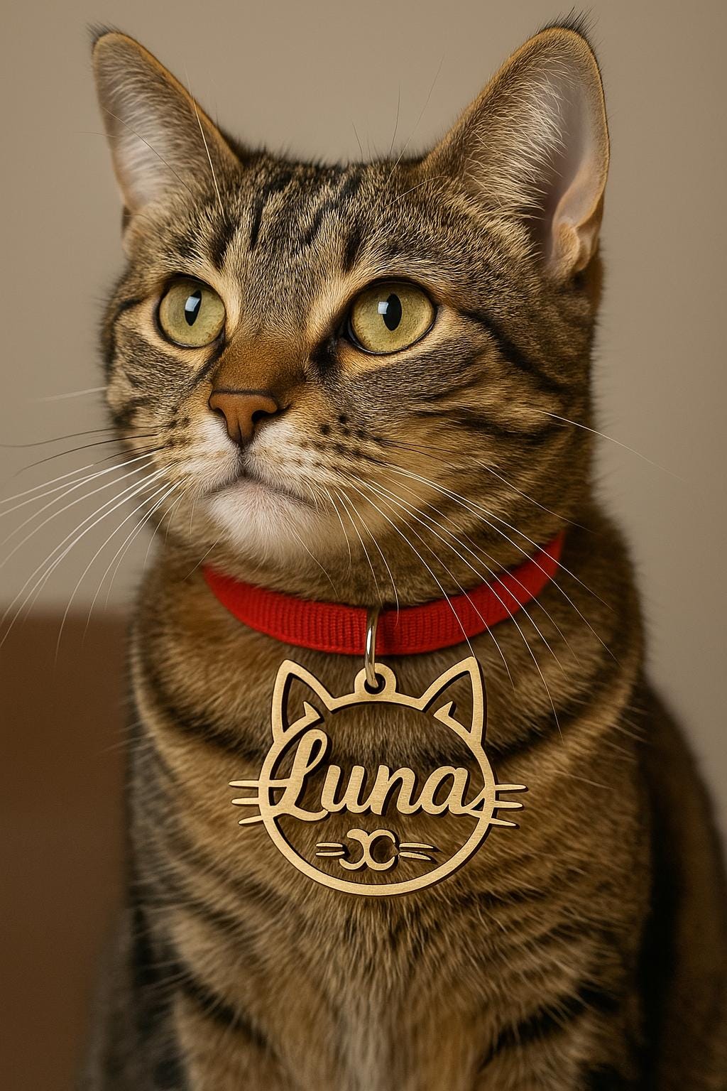 Personalized Dog Collar with Wooden Name Tag, Custom Pet Collar Engraved with Phone & Name, Unique Gift for Dog Owners