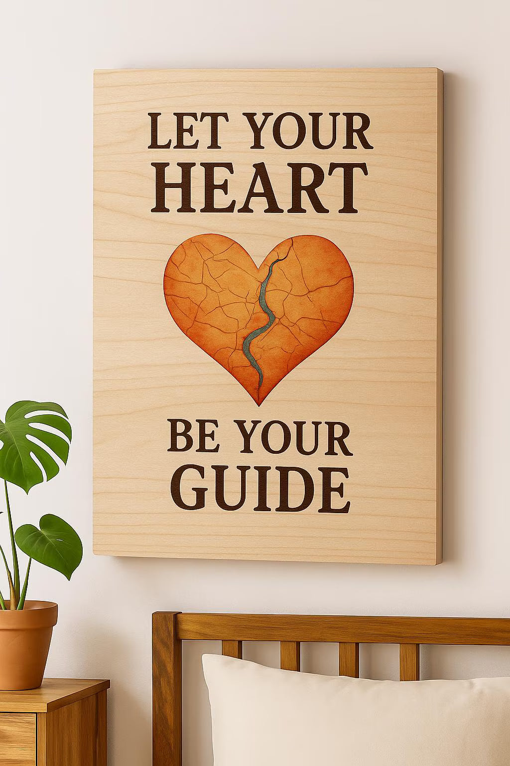 ART MURAL BOIS MOTIVATIONNEL | Citation Inspirante Gravée | Wall Art PAPICHA H