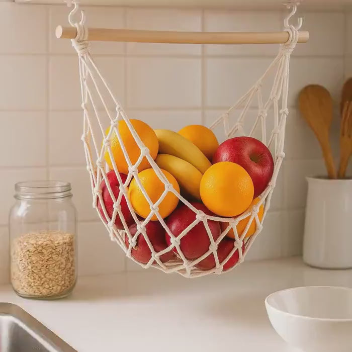 PANIER FRUITS SUSPENDU  | Macramé Cuisine Boho | Fruit Basket PAPICHA H