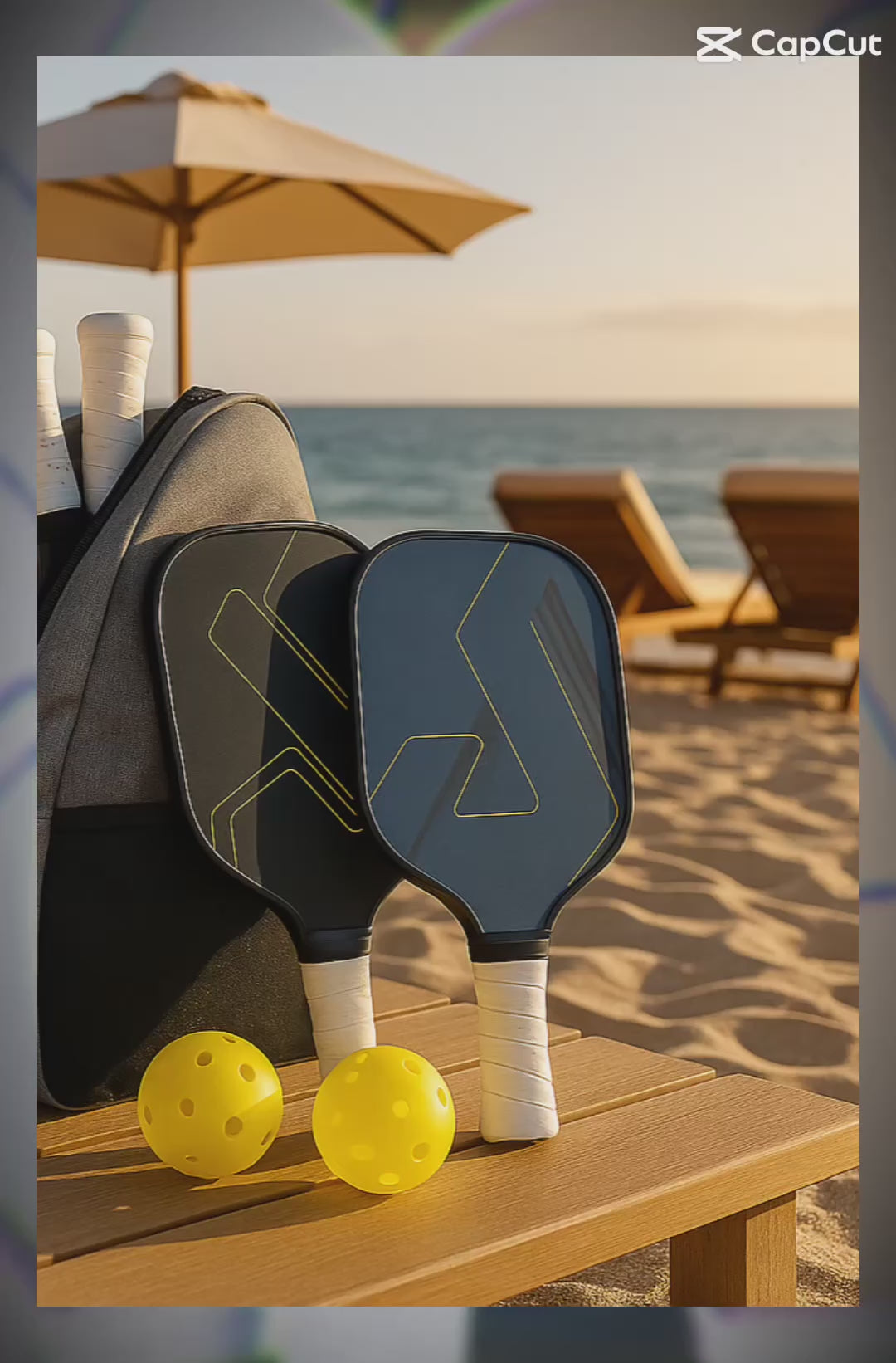 Premium Pickleball Set Pro - 2 Paddles 2 Balls & Carry Bag | Professional Tournament Equipment - Papicha H