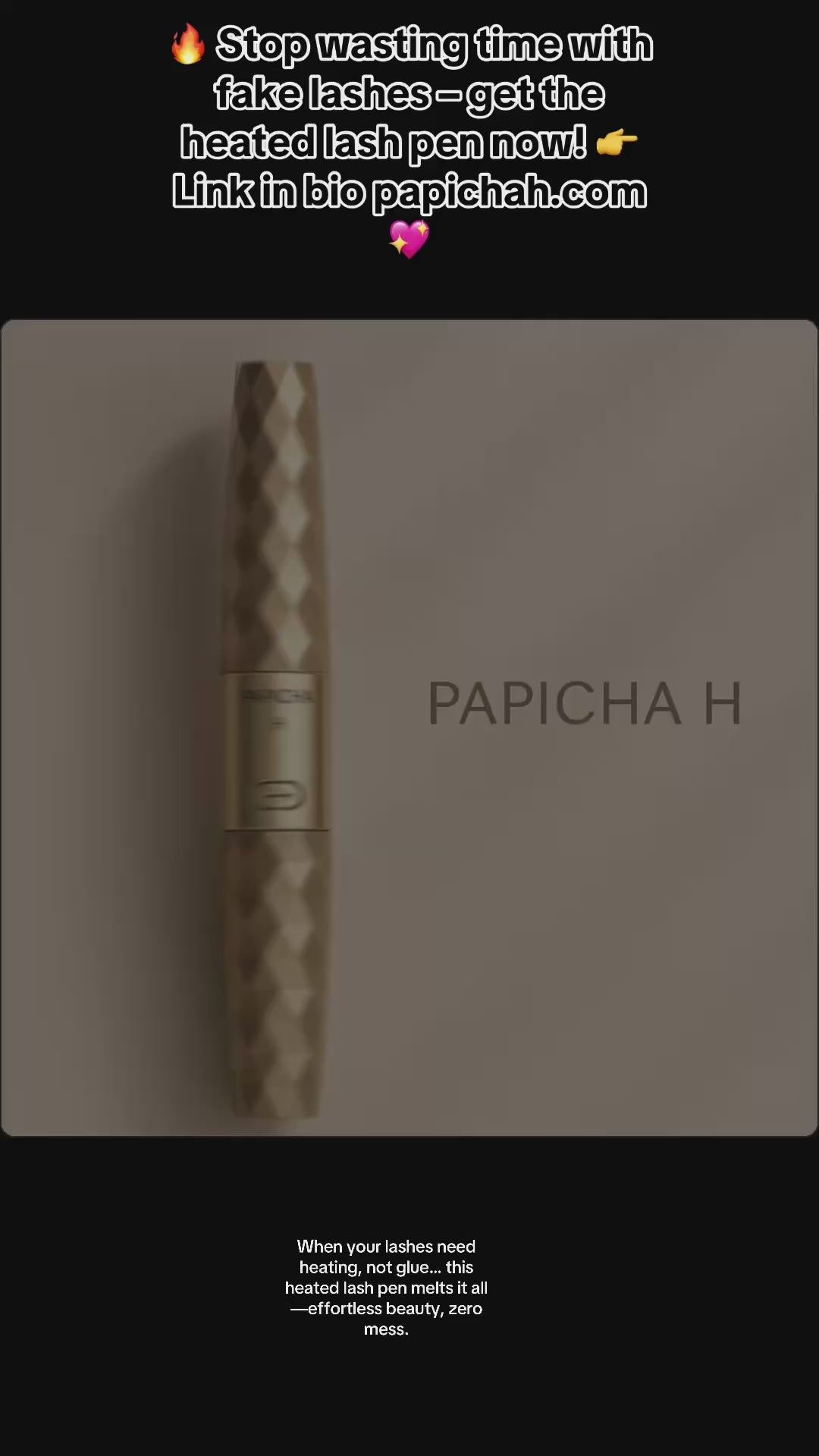 Heated Eyelash Curler Pen - Professional Long-Lasting Curl | No Damage Beauty Tool - Papicha H